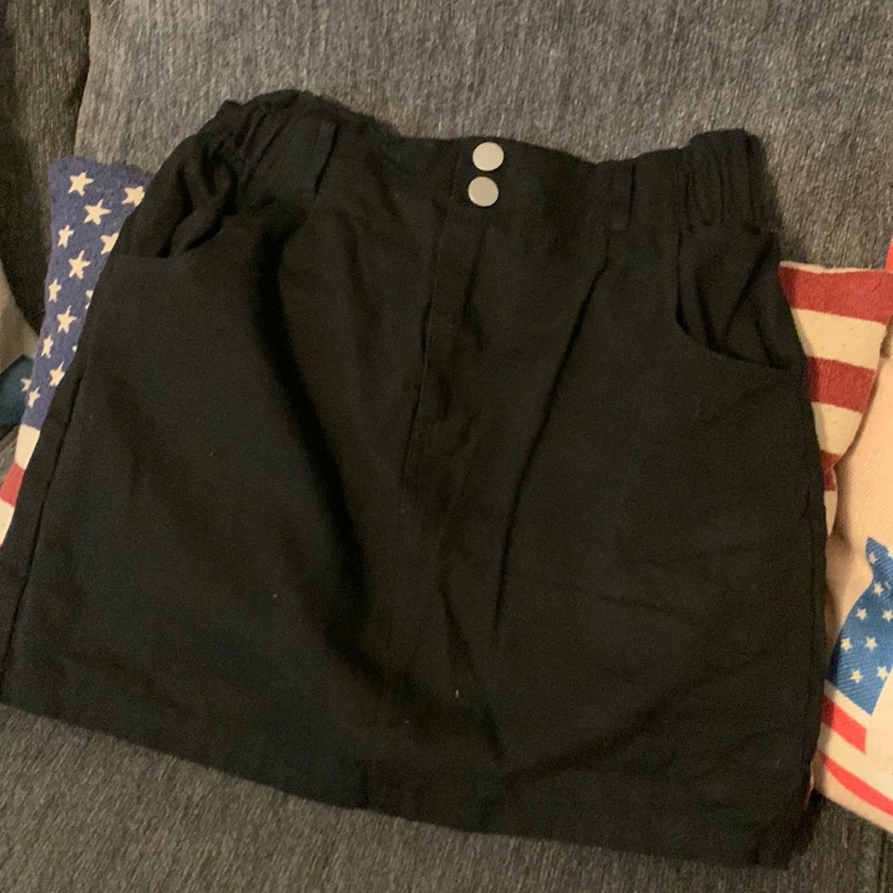 Gently worn Juniors black mini skirt